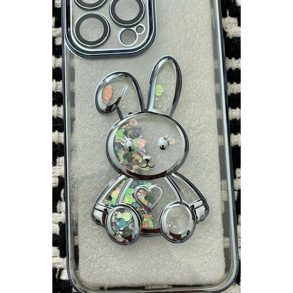 IPhone 14 Pro Max Glitter Rabbit Phone Case